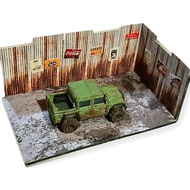Diorama Papercraft Rusty Garage Diorama hot wheels tomica