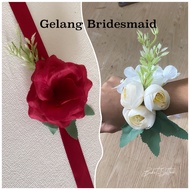 Hand corsage corsage bridesmaid bracelet flower wrist flower wristlet bracelet