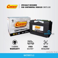 [ Installation Provided ] DIN75L | DIN75 | LN3 Century Continental (SDFC) MF Car Battery Bateri Kere