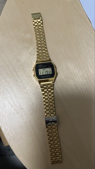 Casio A159WGE Gold Vintage Digital Watch 金色手錶