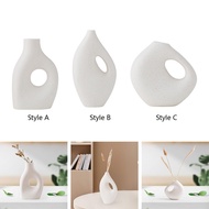 [baoblaze21] Geometric Ceramic Flower Vase Flower Pot Holder Flower Arrangements Organizer