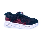 Sepatu Dans Anak Laki-Laki LED Hitam dengan Motif Kartun - Nyaman & Stylish