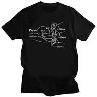 gift Hand Drawn Daddy Child Fist Bump men women Funny Cute TShirt Dad Personalized Graphic T shirts 