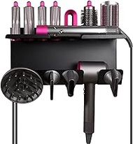 Storage Holder for Dyson Airwrap Curling Iron Accessories Wall Mount Organizer with Screw/Adhesive for Dyson Airwrap Attachments,Fits for Bedroom Bathroom Hair Salon Barbershop