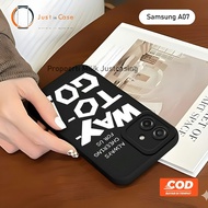 (Mac75) Soft Case Macaron Black Samsung A07 Pro Camera