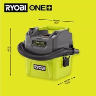 全新 Ryobi 1Gal 18v干濕電池 吸塵機(主機)