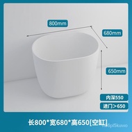 🐘Acrylic Household Small Apartment Bathtub Independent Adult Integrated Bathtub Japanese Portable Small Mini Deep Bubble