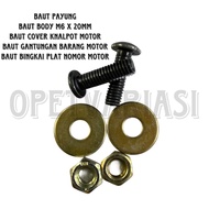M6 X 20MM BLACK BOLT BLACK BODY BOLT