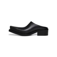 Square toes men mule shoes