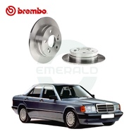 BREMBO Rear Brake Disc (2pcs) For Mercedes Benz W201 190E, Mercedes Benz W124