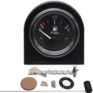 Fuel Gauges 2'' 52mm 12V DC Mechanical Car Fuel Level Gauge Black Oil FG /Car Meter White LED Light 