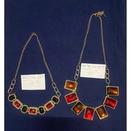 Liquidation of Japanese selection pass 2nd gold and silver metal alloy necklace Streetwear retro hip