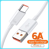 【Fast Delivery】66W 6A USB Charger 1M/1.5M/2M Type C Fast Charging Cable Huawei Super USB C Fast Charger Cord Data Cable
