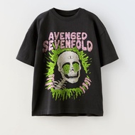 KREACTIVE T-Shirt AVENGED SEVENFOLD A7X Looking Outside Oversize Tee Black - Vintage Metal Rock Merc