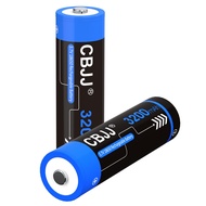 3.7 Volt 18650 Rechargeable Battery 3200mAh 3.7V Battery Button Top High Capacity Batteries for Flas
