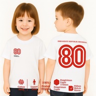 Children's T-shirts for the Indonesian Independence Day 80th, 2025, Official President Edition - Aug