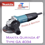 Mesin Gerinda Tangan 4" Inch - Makita Ga 4034 / Ga4034 Original