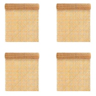 4pcs 16-Inch Wide Natural Rattan Webbing 40-Inch Long (3.3 Ft.) Rattan Webbing Rolls for FurnitureCh