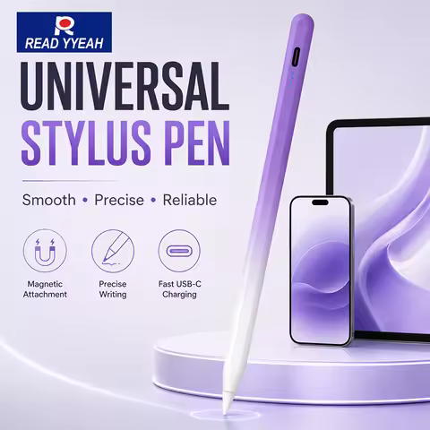 Universal Active Stylus Pen Magnetic Attachment Palm Charging Drawing Pencil for iOS Android iPad Hu