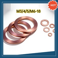 Gasket, gasket, copper flat gasket, marine watch gasket enlarged thickened copper seal M3/M4/M5/M6-M