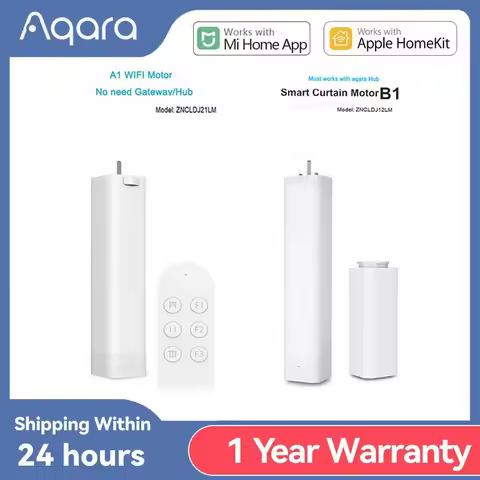Aqara Smart Curtain Motor A1 WiFi B1 ZigBee Smart Home Remote Control Wireless Smart App Voice Contr