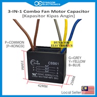 4UF+4UF+6UF 250VAC Fan Capacitor Fan Motor Combo Capacitor [Kondenser Kipas]