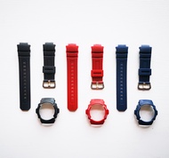 การเปลี่ยนสายนาฬิกายางด้วยBezel Watchcover AW-591 AW-590 AW-5230 AWG-M100 AWG-M101 AW-582B G-7700 G-