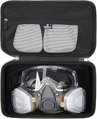 EVA Hard Case Compatible for 3M Half Facepiece Reusable，Travel Case for 6200/07025(AAD)/6503QL/3M P1