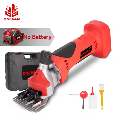 ONEVAN Electric Cordless Wool shears 550W Power Wool trimming Tools Rechargeable Handheld Shear For 