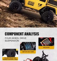 รถบังคับ 4WD RC 1:10 Offroad 2.4Ghz 15Km/h Rock Crawler HB-ZP1005