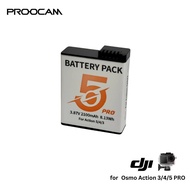 PROOCAM DJI OSMO Action 5 PRO camera Battery