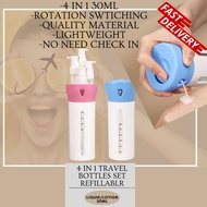 Travel Bottle Dispenser 4 in 1 Leak Proof