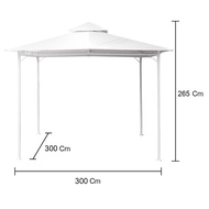 SPRING GAZEBO CANVAS FOR YF-3136BSP 3X3M WHITE