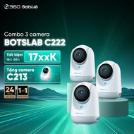 [GIVE CAMERA C213] Combo of 3 BOTSLAB C222 Indoor Cameras 360 Rotation - Video - Talk - Night Vision