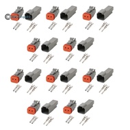 .DT 2-Pin Waterproof Electrical Connector DT06-2S DT04-2P Inlet Air Temperature Sensor Plug with Rou
