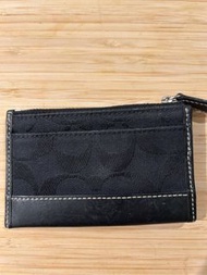 Coach 黑色卡片零錢包
