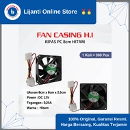 HITAM Fan CASING 8CM Black-FAN CASE 8CM Black