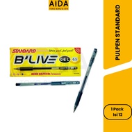 B'LIVE GEL O.5 Standard Ballpoint Pen 1 Pack (12 pieces)