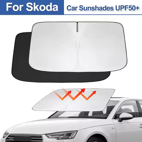 Car Windshield SunShade For Skoda Octavia Kodiaq Karoq Sun Visor UV Protection Auto Parts