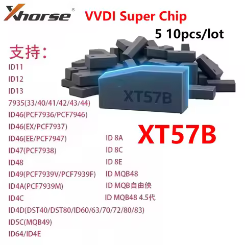 5 10pcs XT57B Super Chip Car Key Transponder Xhorse XT27B Immo Chip Universal ID4A ID49 MQB48 MQB49 
