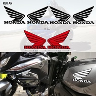 Honda Wings Sticker Honda Badge Reflective Fuel Tank Sticker Motorcycle Body Helmet Accessories Waterproof Sticker Suitable for Honda CB CBR CBF BEAT ADV Click Series Models