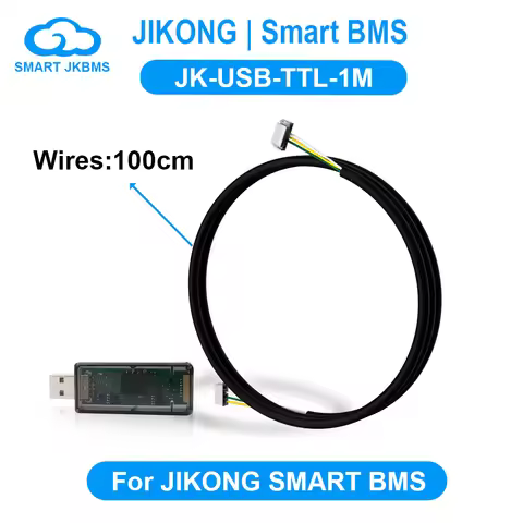 JIKONG RS485 Cable USB TO TTL Adapter 100cm Long RS485 TO Computer Connector for JIKONG Smart BMS JK