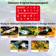 Banapassport Amusement IC Blank Card and Wangan Midnight Maximum Tune 5 Sticker Design