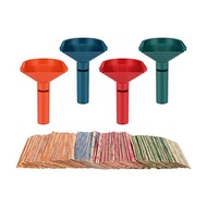 (TIPM) Coin Sorter with Coin Wrappers with 150Pcs Coin Rolls Wrappers Assorted Coin Counter Tubes Pl