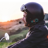 【MAX】-Z19 Helmet Bluetooth Headset BT5.3 Motorcycle Wireless Call Headset 1100Mah Outdoor Cycling Headset with Hardwired Mic