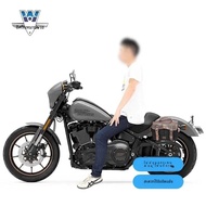 ผิวรถหมาป่าเหมาะสําหรับ Harley Davidson 117 Edge Canva กระเป๋าธุรกิจกระเป๋าคอมพิวเตอร์เอกสารอย่างเป็