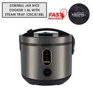 CORNELL JAR RICE COOKER 1.8L WITH STEAM TRAY (CRCJS18B)