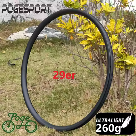 260g 29er MTB Carbon Rim 25mm Depth 30 33 35 36mm Width Ultralight XC Asymmetric Symmetry Hookless T