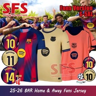【SFS】 Top Quality 2025 Barcelona Jersey Soccer Football Jersey T-shirt Sports Fans Version S-4XL