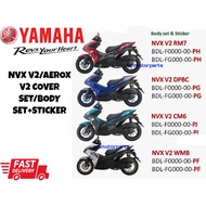 NVX155 V2 BODY SET COVER SET NVX V2 AEROX COVER COLOUR STICKER ORIGINAL100%YAMAHA #BDL#NVXV2#